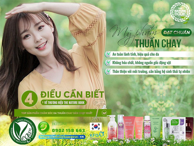 Vén màn bí mật tạo nên thương hiệu Mỹ phẩm thuần chay The Nature Book Hàn Quốc