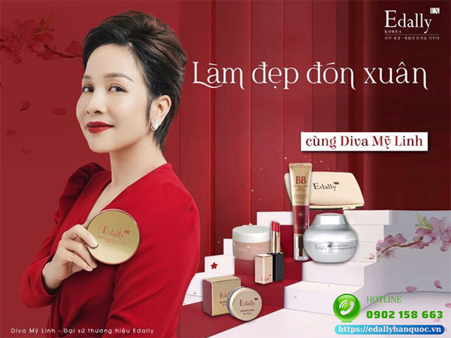 Bí quyết chăm sóc da đón tết cùng Mỹ phẩm Edally EX của Diva Mỹ Linh