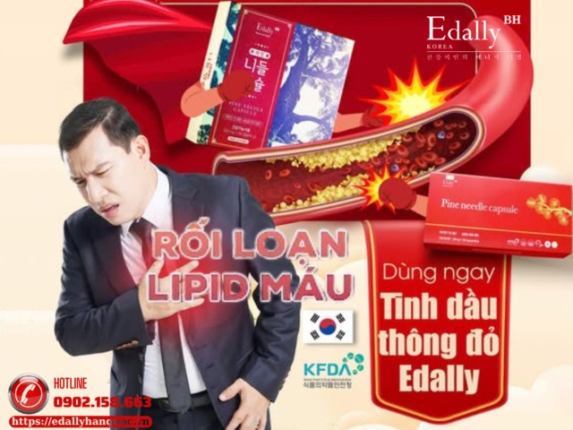 Tinh dầu thông đỏ Hàn Quốc Edally Pine Needle Capsule - Bí quyết đẩy lùi rối loạn Lipid máu