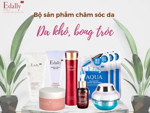 Bộ Mỹ Phẩm Chăm Sóc Da Khô Edally EX