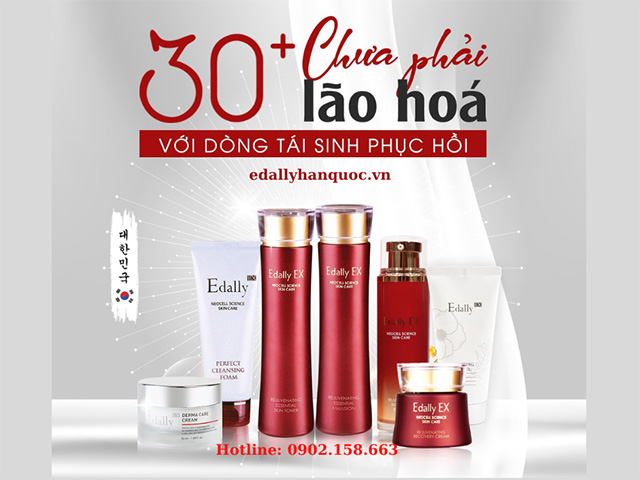 Bộ mỹ phẩm tái sinh phục hồi da cao cấp Edally EX Hàn Quốc