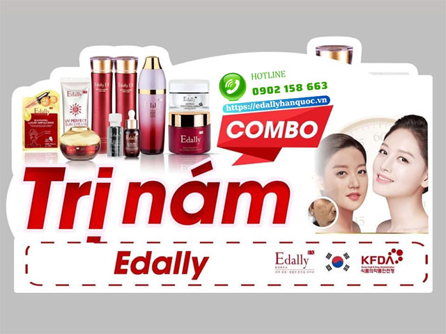 Bộ mỹ phẩm trị nám da của thương hiệu Mỹ phẩm Edally EX Hàn Quốc