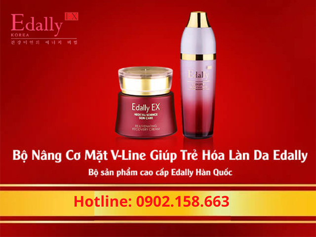 Bộ nâng cơ mặt V-Line giúp trẻ hóa làn da Edally EX Hàn Quốc nhập khẩu chính hãng