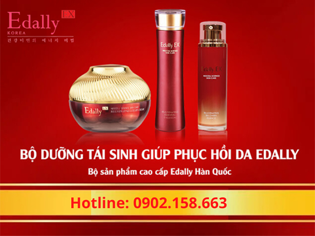 Bộ sản phẩm dưỡng tái sinh phục hồi Edally EX Hàn Quốc nhập khẩu chính hãng