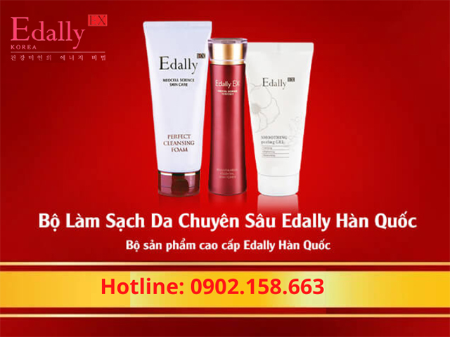 Bộ sản phẩm sản phẩm làm sạch da chuyên sâu Edally EX Hàn Quốc nhập khẩu chính hãng