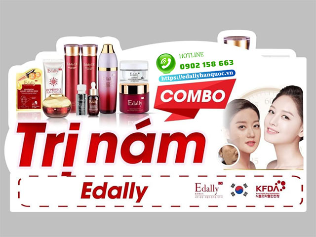 Bộ sản phẩm trị nám, dưỡng trắng, chống lão hoá Edally EX Hàn Quốc