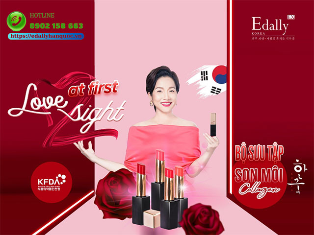 Bộ sưu tập Son môi Collagen Edally EX Hàn Quốc nhập khẩu, chính hãng