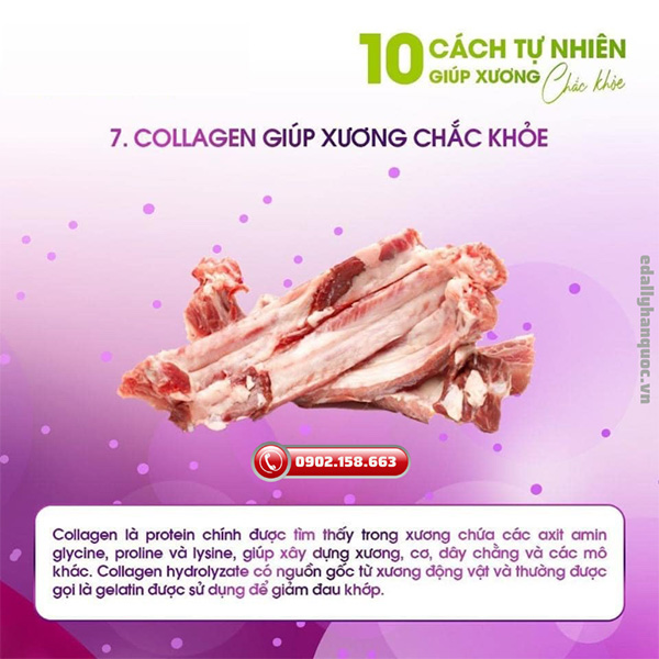 Bổ sung collagen giúp xương khớp chắc khỏe một cách tự nhiên