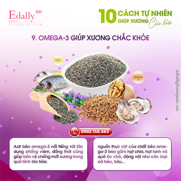 Bổ sung omega-3 giúp xương khớp chắc khỏe một cách tự nhiên