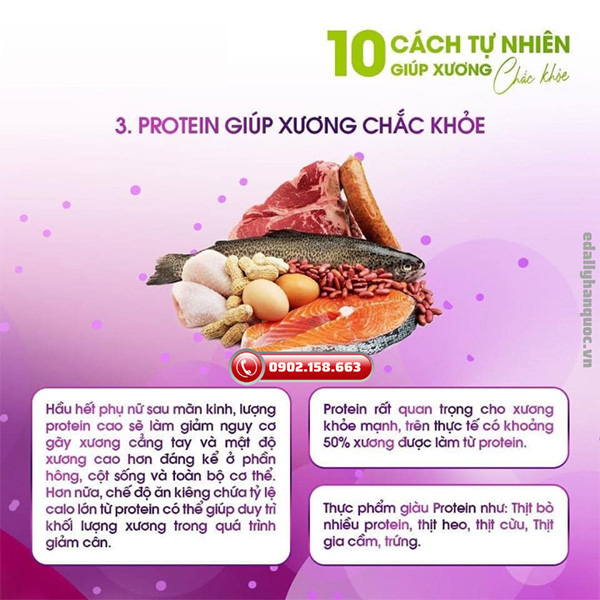 Bổ sung protein giúp xương khớp chắc khỏe một cách tự nhiên