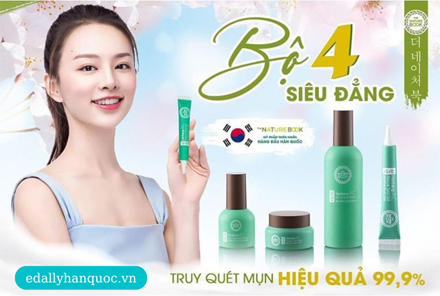 Bộ Trị Mụn Đông Y Hàn Quốc The Nature Book Hanbang AC Skincare nhập khẩu, chính hãng