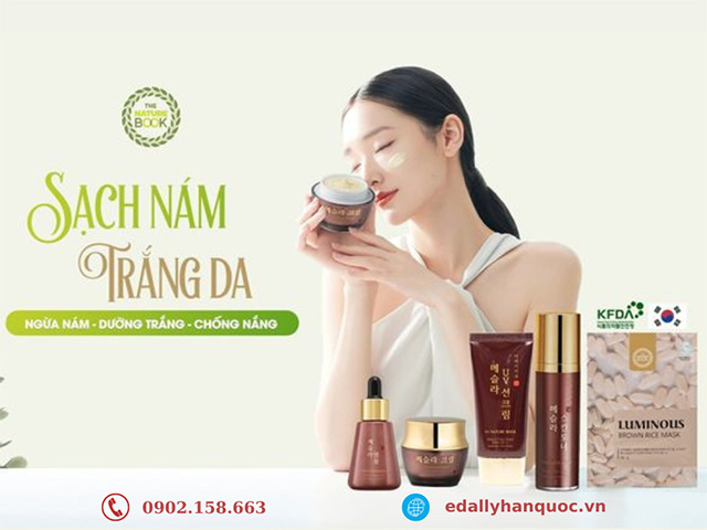 Bộ trị sạch nám dưỡng trắng da The Nature Book Hàn Quốc