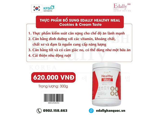 Bổ sung dinh dưỡng cho sĩ tử mùa thi với Thực phẩm bổ sung Edally Healthy Meal