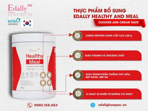 Edally Healthy Meal Được Chứng Nhận Thành Phần Đậu Nành Phân Lập Không Biến Đổi Gen