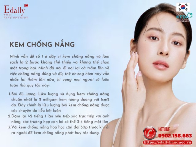 Bước chống nắng bảo vệ da