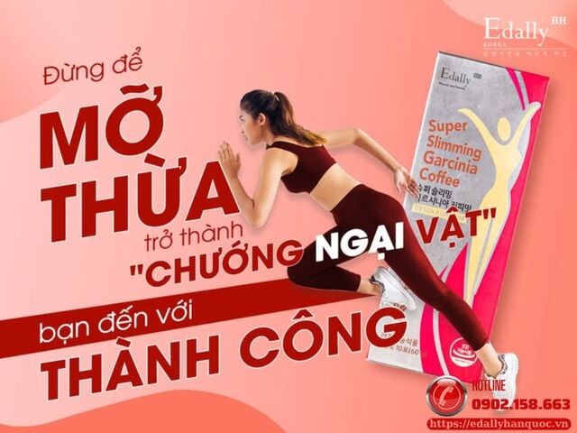 Cà phê giảm cân, giảm mỡ Edally Super Slimming Garcinia Coffee - Bí quyết đánh bay mỡ thừa để có chỉ số BMI lý tưởng