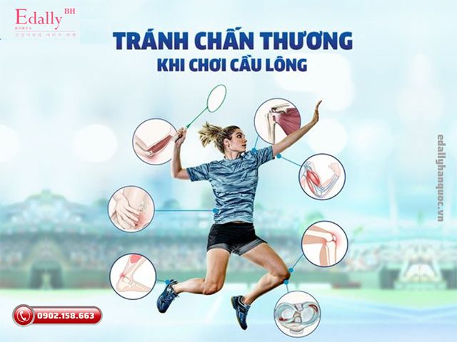 Các chấn thương thường gặp khi chơi cầu lông nên tránh