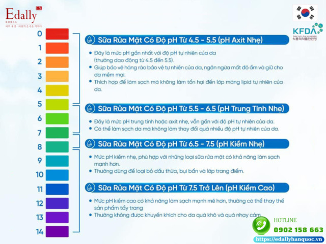 Các loại công thức sữa rửa mặt