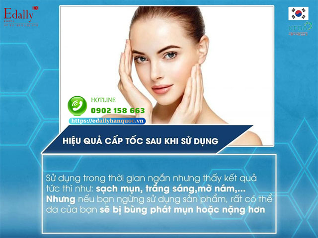 Cách nhận biết kem trộn dựa vào hiệu quả cấp tốc sau khi dùng sản phẩm