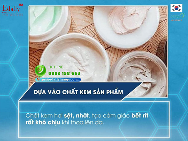 Cách nhận biết kem trộn dựa vào kết cấu của sản phẩm