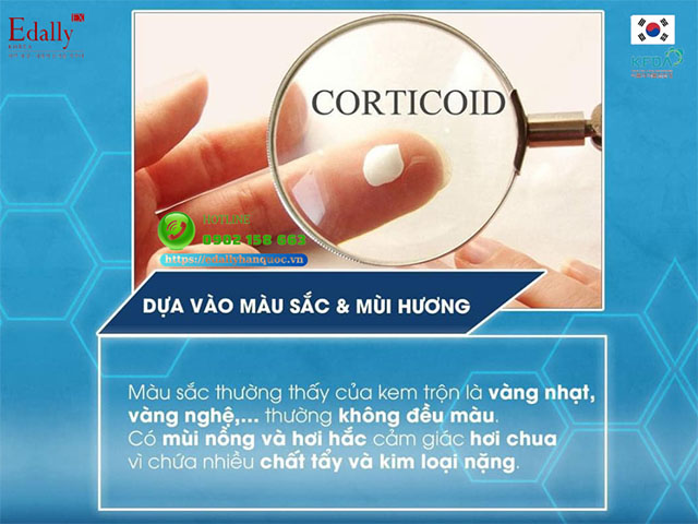 Cách nhận biết kem trộn dựa vào màu sắc và mùi hương của sản phẩm