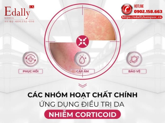 Các Nhóm Hoạt Chất Ứng Dụng Điều Trị Da Nhiễm Corticoid