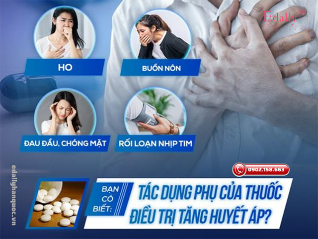 Một số các tác dụng phụ của thuốc điều trị tăng huyết áp