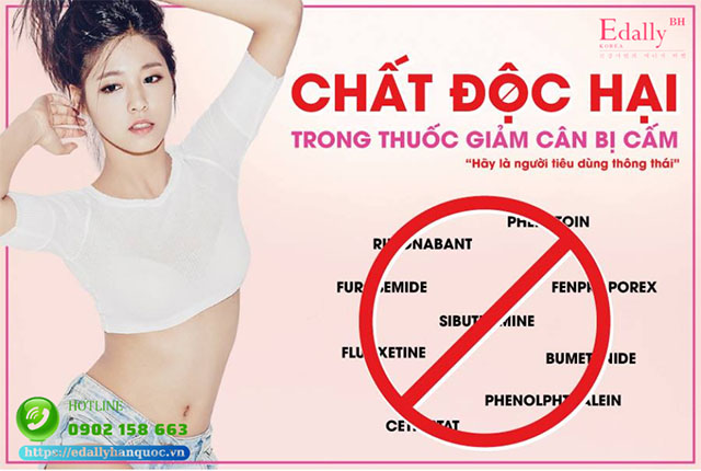 Các chất độc hại có trong thuốc giảm cân bị cấm