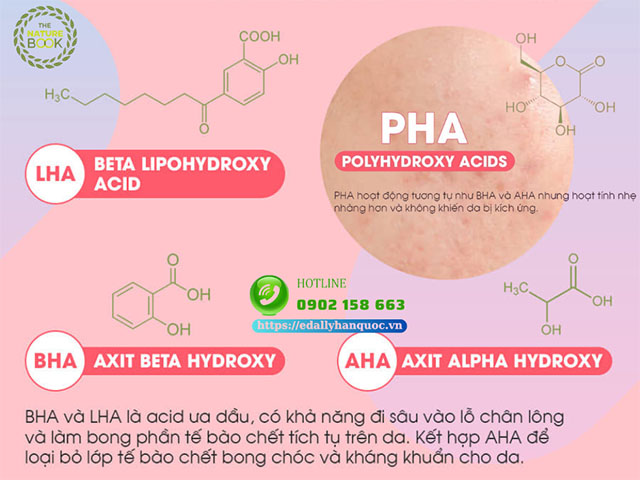 Các loại hoạt chất tẩy da chết hoá học