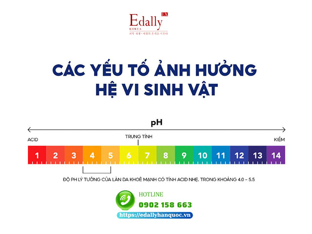 Các yếu tố ảnh hưởng đến hệ vi sinh vật trên da