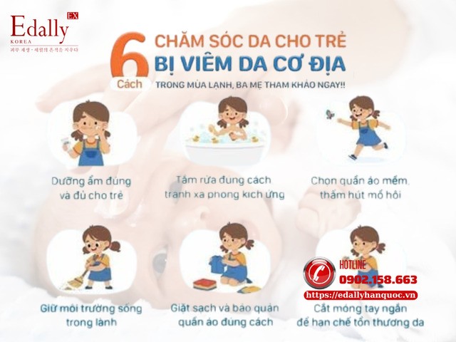 6 cách chăm sóc da cho trẻ mắc viêm da cơ địa trong mùa lạnh  