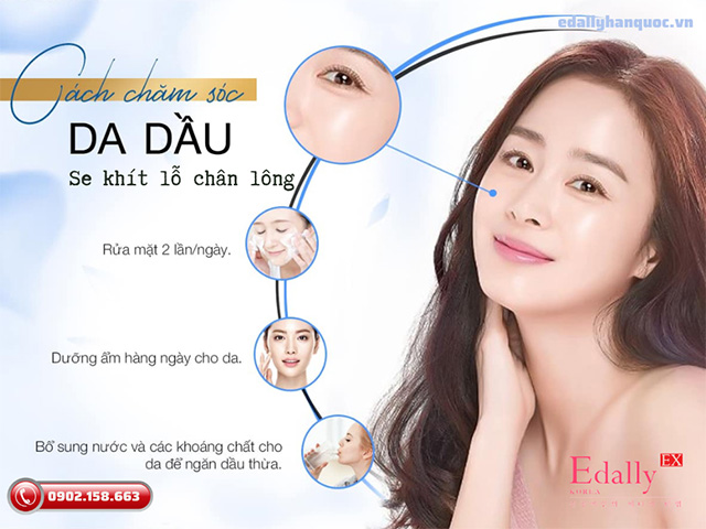 Quy trình các bước skincare cho da mặt giảm dầu nhờn, lỗ chân lông to