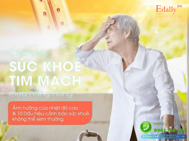 Cách chăm sóc sức khỏe tim mạch mùa nắng nóng