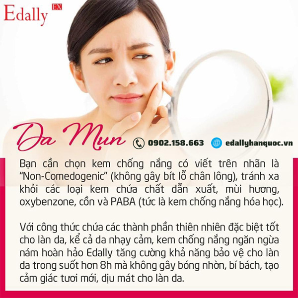 Cách chọn kem chống nắng phù hợp cho làn da mụn