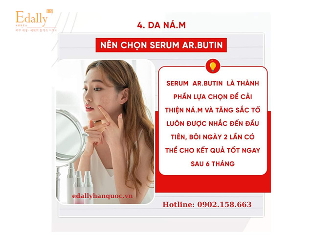 Hướng dẫn cách lựa chọn serum cho làn da bị nám