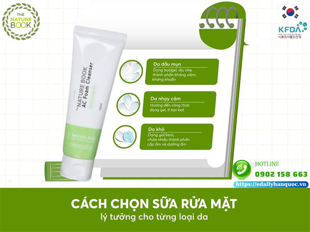 Cách chọn sữa rửa mặt lý tưởng cho từng loại da