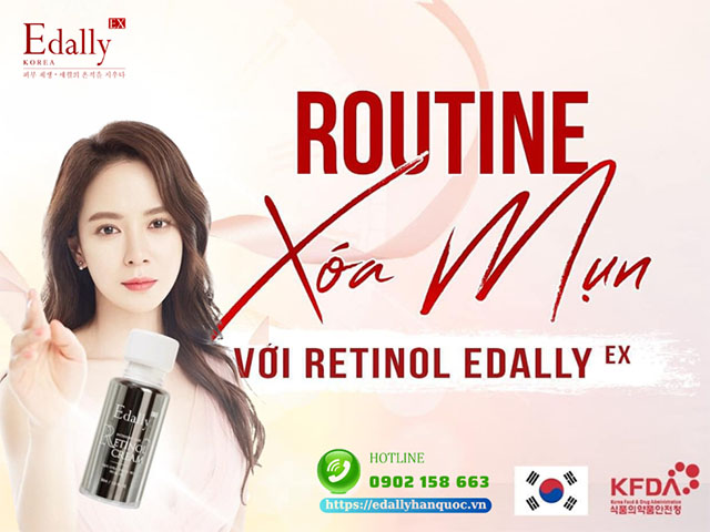 Cách Dọn Sạch Thâm Mụn, Da Sáng Khoẻ Cùng Retinol Edally EX