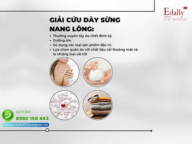 Cách giải cứu làn da bị dày sừng nang lông