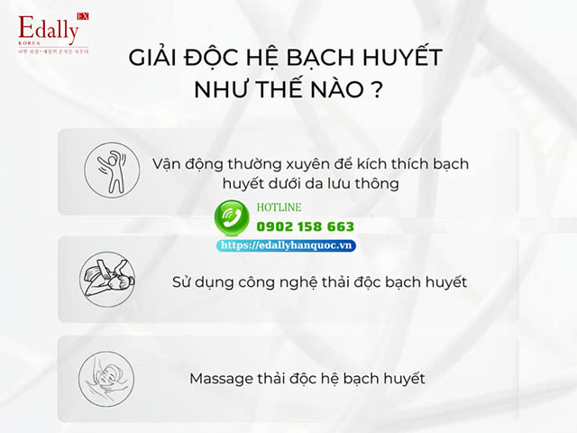 Cách giải độc hệ bạch huyết để có làn da khỏe mạnh