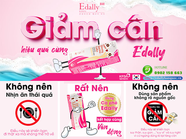 Cách giảm cân an toàn, hiệu quả và khoa học cùng Cà phê thải độc giảm cân Edally Super Slimming Garcinia Coffee