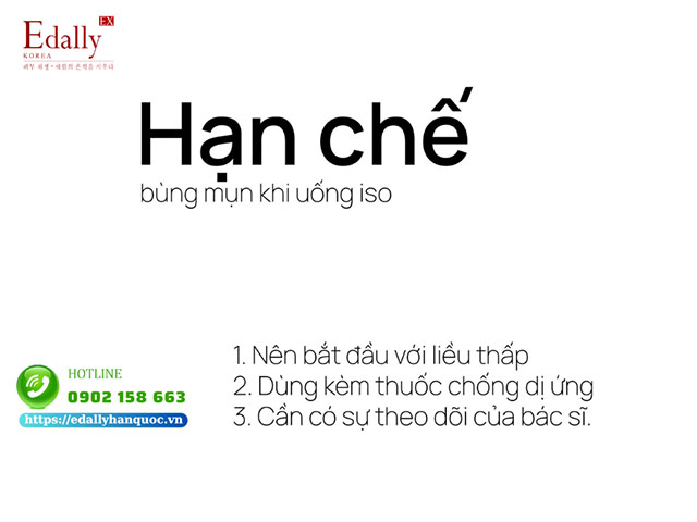 Cách hạn chế bùng phát mụn khi uống isotretinoin