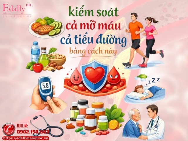 Cách kiểm soát cả tiểu đường và mỡ máu hiệu quả nhất