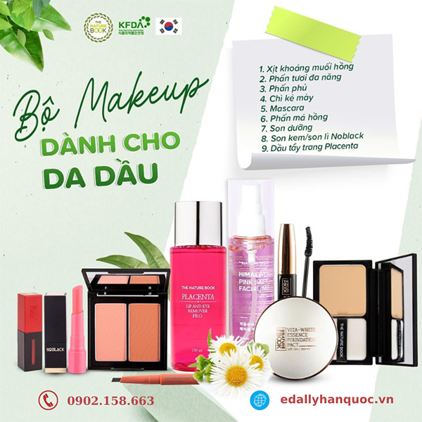 Cách lựa chọn bộ sản phẩm makeup phù hợp cho làn da dầu