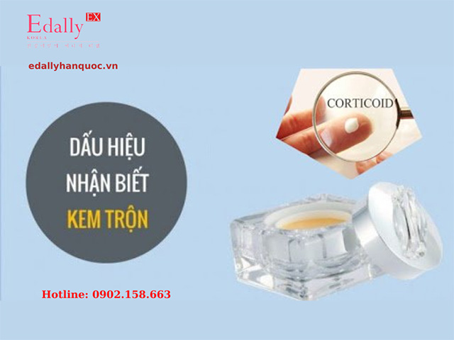 Dấu hiệu nhận biết kem trộn