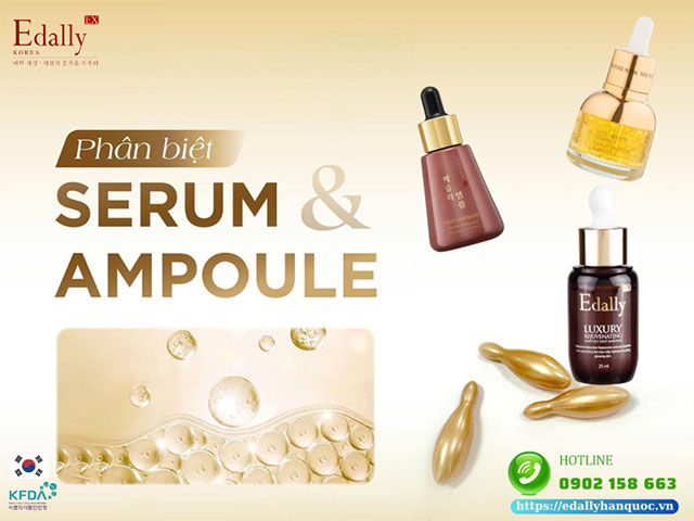 Cách phân biệt serum và ampoule trong mỹ phẩm skincare