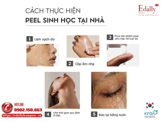 Các bước thực hiện peel da sinh học tại nhà