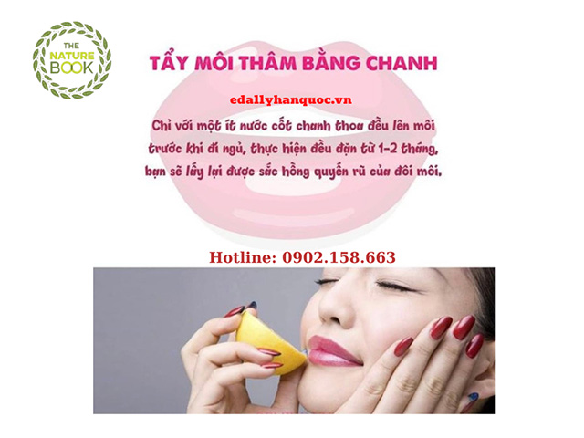 Bí quyết trị thâm môi lâu năm tại nhà với chanh