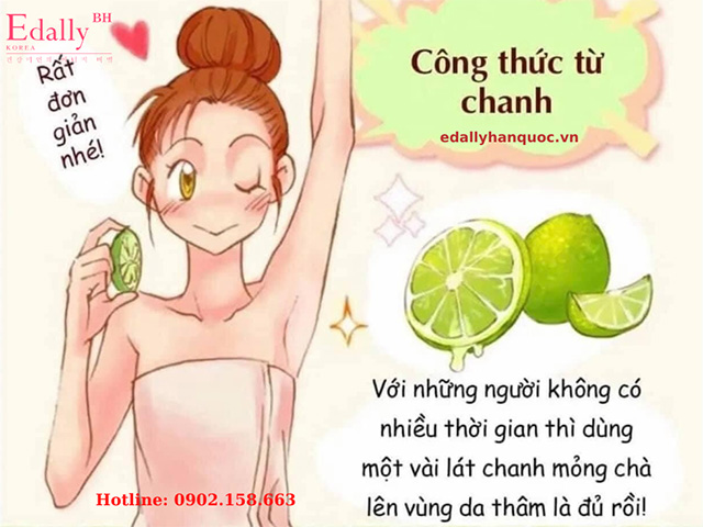 Mẹo đánh bay vùng da thâm nách tại nhà với chanh