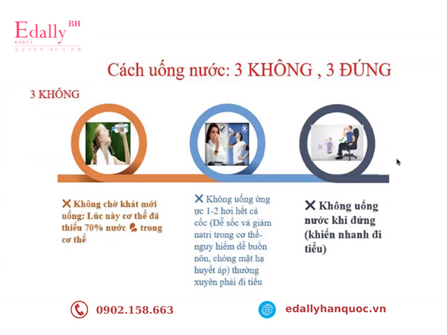 Cách uống nước 3 không cho cơ thể