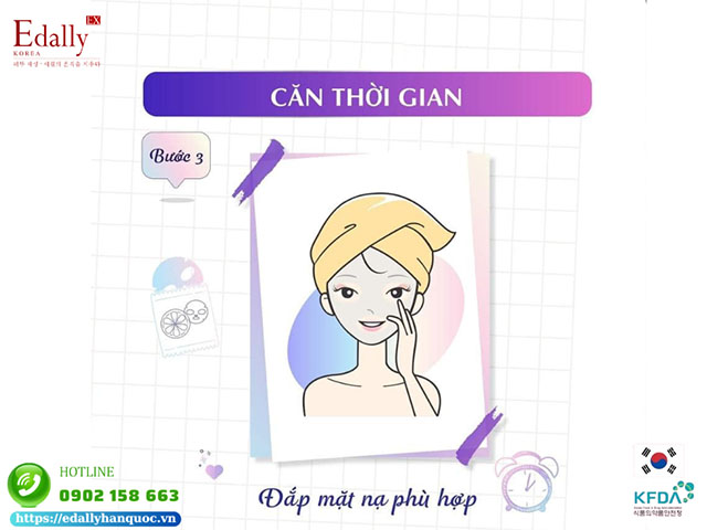 Căn thời gian đắp mặt nạ